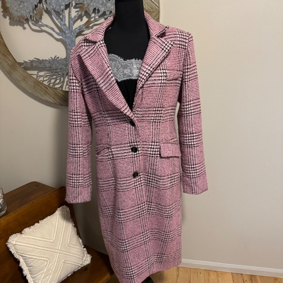 Steve Madden Gemini Plaid Coat - Picture 6 of 6